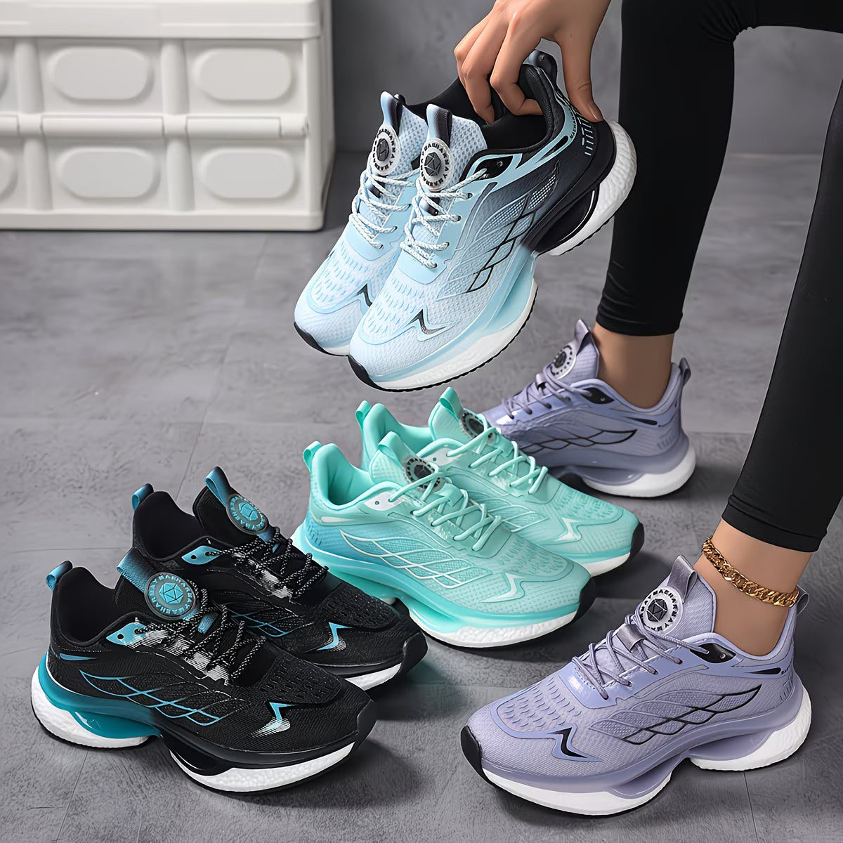 Comfclouds StabilityFlow™ Structural Support Sneaker